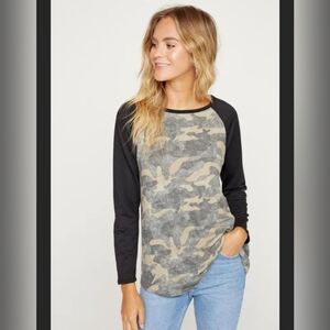 Hailey & Co. Vintage Camo Top, Size Small